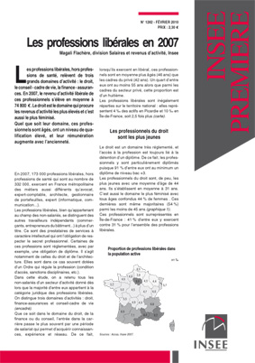 Les professions libérales en 2007