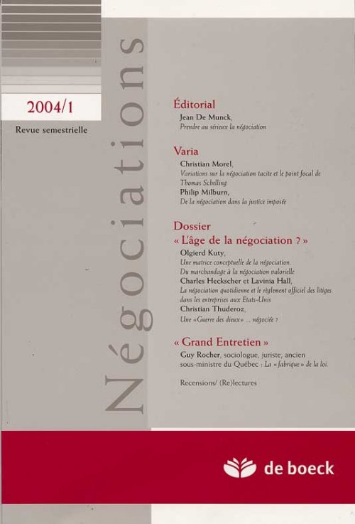 La Revue Négociations