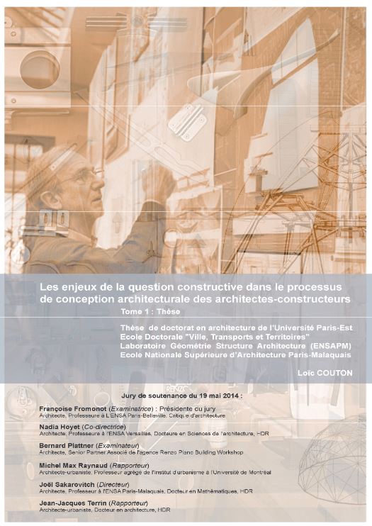 Les enjeux de la question constructive dans le processus de conception architecturale des architectes-constructeurs 